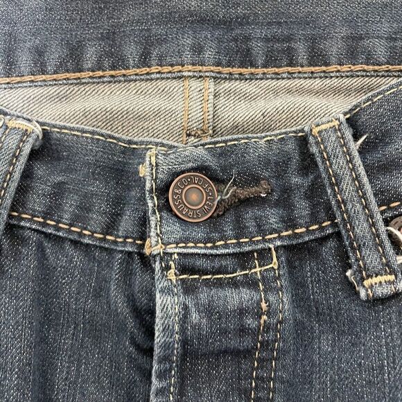 Levis 501XX Jeans Mens 30x32 (31x30) Blue Denim Button Fly Dark Wash 5 Pocket - Picture 4 of 16
